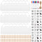 110 Pcs DIY Baby Bibs Decorating Set Includes 24 White Bibs, 12