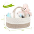 Maliton Diaper Caddy Organizer for Baby - Cotton Rope Gift Basket, Portable Nursery Storage for Baby Stuff