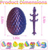 KVERM 12PCS 3D 3D Printed Easter Eggs with Dragons Inside, Easter Surprise Dragon Eggs, Printed Animals, Easter Basket