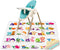 zonBroth High Chair Splash pad, 51" 51 Non-Slip Waterproof Multi-Purpose Splash pad, Washable