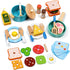 35 PCS Wooden Play Kitchen Accessories, Pretend Play Kitchen Toys for Kids