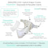 1 (5-10 lbs), Set Amazing Baby Hybrid Cloth Diaper Cover with Pocket-Sling, Newborn, Sz Use with Boosties Inserts, Gray