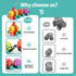 MOONTOY Baby Cars Toys for Babies 6-12 Months - Infant Toys Train, Soft Cars Ball Rattle, Musical Toddler Push Truck