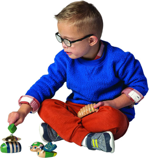 Manhattan Toy Folklore Bug Quartet, 4-Piece Musical Wooden Toy Set for Toddlers