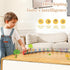 12pc Wooden Magnetic Train Track Set for Toddlers, Montessori Educational Baby Toy for 2-5 Year Olds