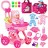 HUITEM Baby Doll Stroller Toys Set, 17 PCS Baby Doll Accessories Stroller