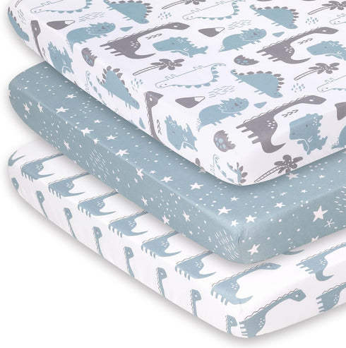 The Peanutshell Mini Crib Fitted Sheets Set, Playard, Pack Play Sheets, Playpen,