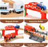 Set 88 3 4 5 Electric Toddler Wooden Train Toy, PCS Train Track Toys for Years Old Kids, Boys and Girls