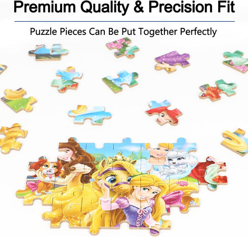 LELEMON Puzzles for Kids Ages 4-8, 60 Piece Educational Learning Puzzle Games in a Metal Box for Boys and Girls