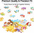 LELEMON Puzzles for Kids Ages 4-8, 60 Piece Educational Learning Puzzle Games in a Metal Box for Boys and Girls