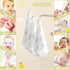 Count 11.8 11.8 Inch, 5 Pack vvfelixl Baby Washcloths Cotton Cute Curly Lamb Muslin Sheep Soft Face Towel for Newborn