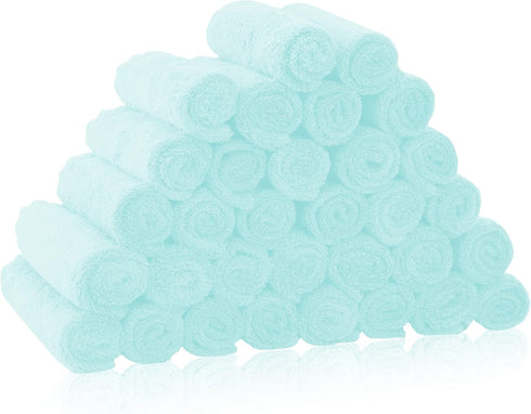 32 Pack Baby Washcloths - Coral Fleece - Absorbent and Soft Wash