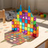 Tiles,102PCS 3D Set 2 AFUNX Magnetic Magnetic Building Blocks Clear Construction Playboards, Inspiration, Creativity