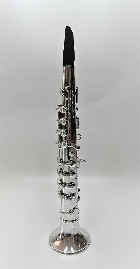 3+ My First Toy Clarinet for Kids in Silver Finish with Standard Keys is a Great Learning Kid Toy Instrument