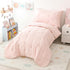 Sets 4 Pink Toddler Bedding for Girls, Pieces Bed-in-a-Bag for Toddler Girl, Soft Microfiber Lightweight Breathable