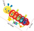 KiddoLab Lira Baby - Musical Caterpillar Toy with Lights & Music, Spinner & Rings for Babies 3+ Months