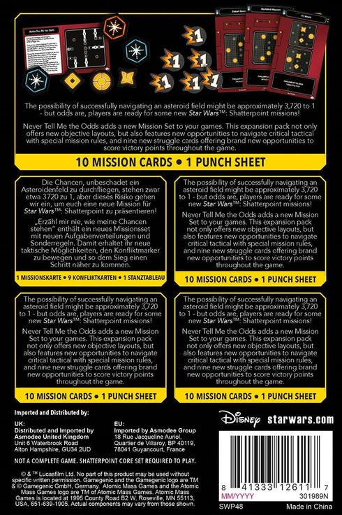 Star Wars Shatterpoint Never Tell Me The Odds Mission Pack - Tabletop Miniatures Strategy Game for Ages 14+