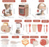 Yalujumb Set 3-5 4-6 6-8 (5 Play Kitchen Toys, Pretend Play Kitchen Appliances Toy with Coffee Maker, Mixer, Toaster