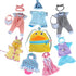 8pcs Baby Doll Clothes Dress - Newborn Accessories Gown Costumes with Schoolbag, Xmas Gift-wrap