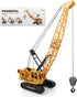 3-12 Diecast Crane Truck Toy for Boys Ages Metal Construction Toy Truck with Manual Lifting Arm Heavy Duty Toy Crane