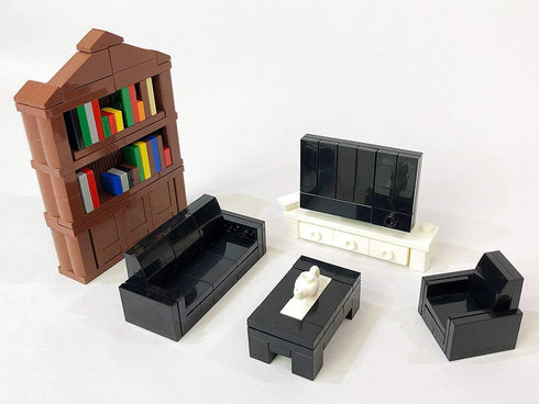 Brick Loot Toy Building Blocks Furniture Minifigure City Set, 236 Pieces, Compatible with Lego, for Adults & Kids Age 6+