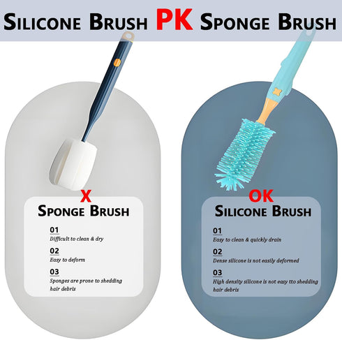 Kit,3-in-1 11" 6.3" 6.8" Baby Bottle Brush Water Bottle Brush for Bottles/Nipple/Cups & Narrow Straws, Cleaning Tools