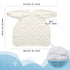 Little Dimsum Long Sleeve Weaning Baby Bib Mess-Proof Feeding Smock Bibs for Babies,Adjustable Waterproof Apron Full