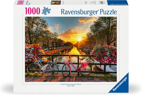 1000 12000662 Ravensburger Bicycles in Amsterdam Piece Jigsaw Puzzle for Adults - - Handcrafted Tooling, Made