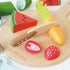 Le Toy Van Wooden Chopping Board and Super Food Set for Pretend Play - Suitable for Boys & Girls 24+ Months