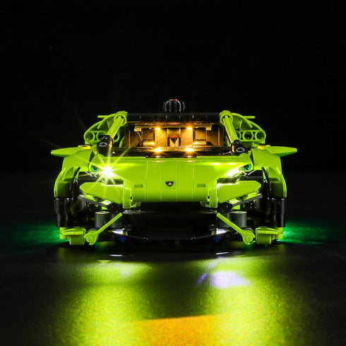 BRIKSMAX LED Lighting Kit for Lego Lamborghini Huracán Tecnica - Compatible with Lego 42161 Technic Set