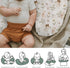 Boho Fairies Baby Nursing Pillow Covers for Boy Girl Cute Girl Bunny Bird Daisy Leaves Nursery Slipcovers