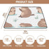 Bokkoy 50x50 inches Beavers at Play Baby Gyms Play Mat, Polyester Lightweight Quilted Cushion, Waterproof Surface, Soft