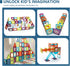LTKFFFdp Magnetic Building Blocks - STEM Educational Toys for Kids Ages 4-12, Ball Track and 3D Stacking Set