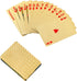 1pc Waterproof Plastic Poker Playing Cards PET Table Games Halloween/Thanksgiving Day (Golden Color)