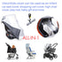 VisionKids Baby Car Seat Sun Shade Cover with Free Storage Bag Included | Infant Car Seat Heat Protector | UV