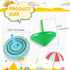 Gifts(100 Aoriher Wood Spinning Tops for Kids, Colorful Wooden Gyroscopes Toy, Educational Kindergarten Toys, Rainbow