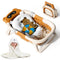 Collapsible Baby Bathtub for Newborn to Toddler (0-18 Months) - Foldable Baby