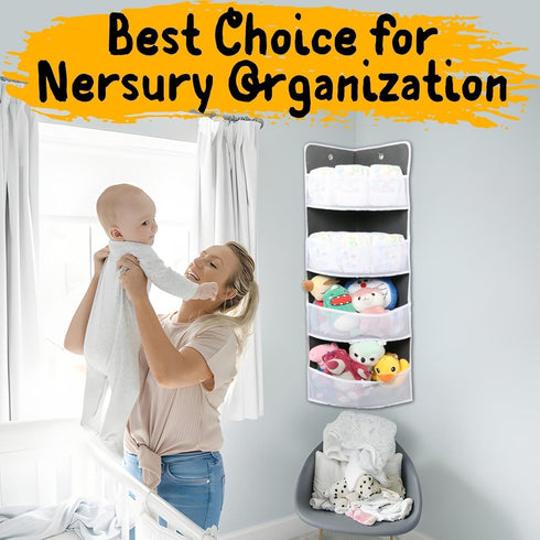 Soft Corner Shelf, Child-Friendly Wall Mount Organizer for Sundries, Toys, Stuffed Animals, 1-Pack