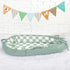 DILIMI Green Checkered Muslin Crib Sheets & Cotton Baby Lounger Cover - Only Cover
