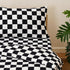Set 4 Set Set KAREVER Grid Toddler Bedding Black White Checkered Pieces Crib Bed Kids Pliad Comforter