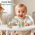 6 12 18 Baby High Chair Toys Teething Chew - Baby Suction Table Toys, Teething Silicone Teethers, Table, Food Grade