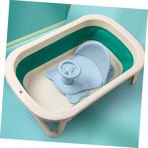 SHOWERORO Anti-Skid Bathing Chair with High Backrest Material Shower Seat for Newborns and Stable Non-Slip Sucker Base