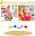 Intsinzi 46PCS Montessori Lacing Beads, Threading Toys for Toddlers, Wooden Fine Motor Skills Educational Toy for 3-6