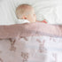 2 47"x 47" Little Jump Layers Muslin Cotton Baby Blankets - Bunny Toddler Quilt Crib Blanket - Gender Neutral Crib
