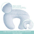 OWLOWLA Nursing Pillow Cover, Breastfeeding Pillow Slipcover Fits Nursing Pillow for Baby Boy Girl(Baby Blue)