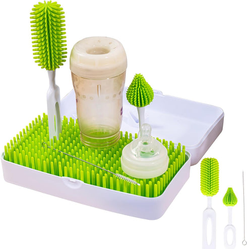 Portable Travel Bottle Drying Rack for Baby - Baby Bottle Cleaner Kit for Working Moms or Camping