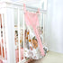 4-Piece Set Set Crib Bedding for Girls, Pink Baby Girl Bedding with Super Soft Crib Skirt, Reversible Baby Quilt, Crib