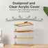 1/64 Scale Display Case, 3-Tiers Diecast Car Garage Display Case with 15 Parking Space and Acrylic Cover