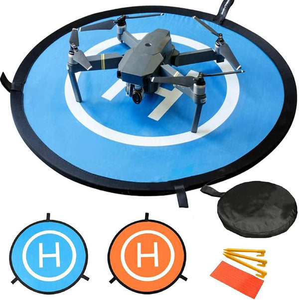 30"/75cm Waterproof Drone Landing Pad, Portable Foldable Helipad for DJI Mavic Pro Phantom 2/3/4, RC Drones