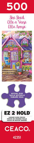 500 Ceaco - Chris Bigelow - She Shed - Larger Sized Piece Jigsaw Puzzle